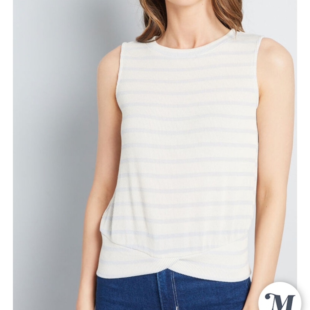 ModCloth It's This Simple ribbed tank top
